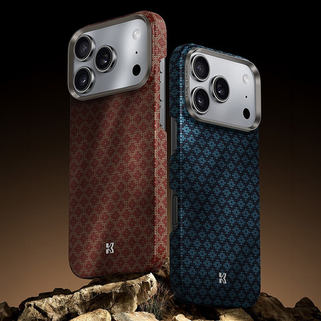 Benks Etui Magnetic Armor Air Armor Grid Kevlar Metal Frame 600D (C.K.FL.AP.GD.H070) do Iphone 17 Pro Max/18 Pro Max pomarańczowe