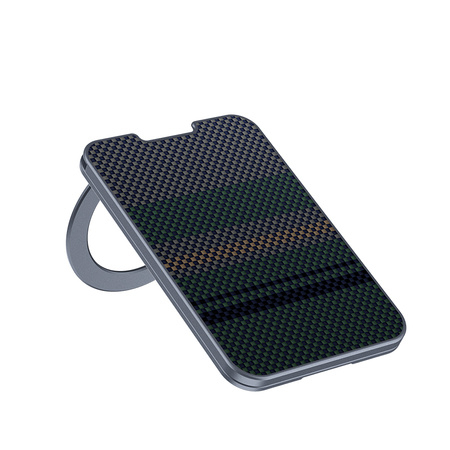 BENKS Portfel MagWallet ArmorGo Aurora Stand MagSafe na plecki telefonu 5 kart Carbon Kevlar