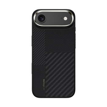 Benks Etui Montage Magnetic Carbon Kevlar Armor Pro Metal Frame 600D+1500D do iPhone 17 Air czarne (Camera Control Button) – Etui Carbon Kevlarowe z Ramką Metalową i Camera Control