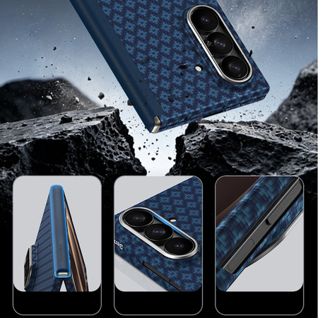 Benks Etui Magnetic Armor Grid Air Grand Combo (C.K.FL.SA.BE.0051) do Samsung Galaxy Z Fold 8 Ultra niebieski