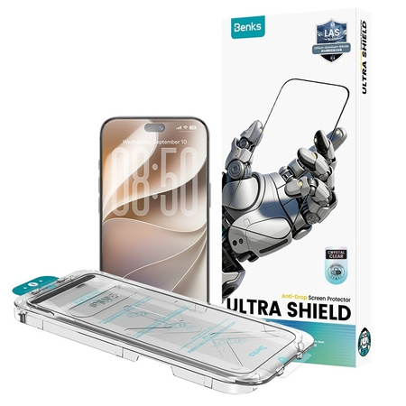 Benks Szkło Hartowane Ultra Shield HD Glass do iPhone 18 Pro Max / 17 Pro Max Czarne