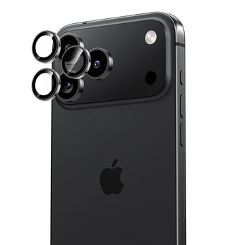 Benks Hartowane szkło DR Sapphire Lens Protector na aparat do iPhone 17 Pro / 17 Pro Max (3 sztuki) czarne – szafirowa powłoka, wyjątkowa odporność