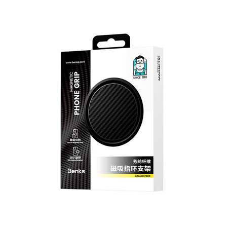 Benks uchwyt ring podstawka magnetyczna do telefonu kevlar carbon MagSafe etui pop socket
