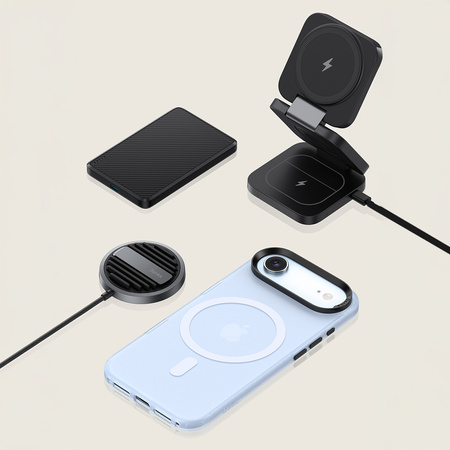 Benks Etui Magnetic Lucid Armor (C068) do iPhone 17 Air Niebieskie (Camera Control Button)