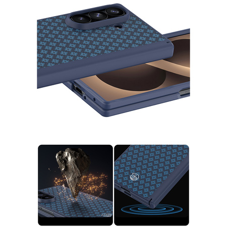 Benks Etui Magnetic Armor Grid Pro Grand Combo (C.K.FL.SA.BE.C051) do Samsung Galaxy Z Fold 8 Ultra niebieski