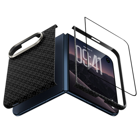 Benks Etui Magnetic Armor Grid Air Grand Combo do iPhone Duo niebieskie