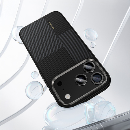 Benks Etui Montage Magnetic Carbon Kevlar Armor Pro Metal Frame 600D+1500D do iPhone 17 Air czarne (Camera Control Button) – Etui Carbon Kevlarowe z Ramką Metalową i Camera Control