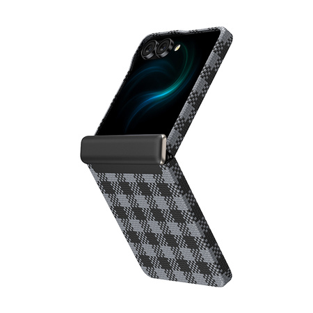 Benks Etui Magnetic Carbon Kevlar Armor Vichy Spin 1000D do Samsung Galaxy Z Flip 7 czarne – Stylowe Etui Carbon Kevlarowe ze Wzmocnioną Ochroną
