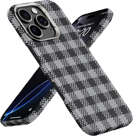 Benks Etui Carbon Kevlar Armor Vichy MagSafe do iPhone 16 Pro plecki pokrowiec case ochrona obudowa