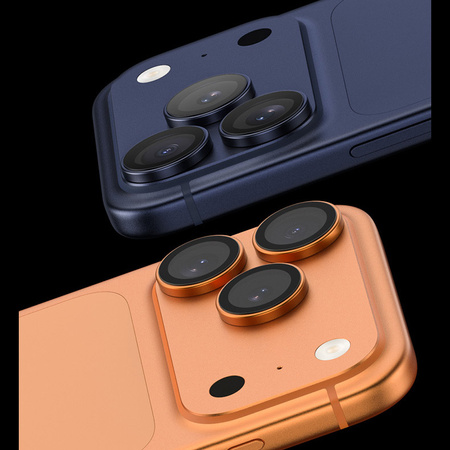 Benks Szkło Hartowane DR Sapphire Lens Protector na aparat do iPhone 17 Pro / 17 Pro Max (obiektyw 3 sztuki) Srebrne