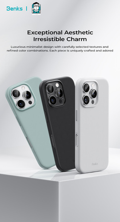 Benks Etui Magnetic Vita Pro Silicone do iPhone 16 Pro Max Zielone