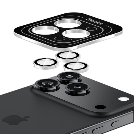 Benks Hartowane szkło Glass Warrior Lens Protector na aparat do iPhone 17 Pro / 17 Pro Max (3 sztuki) przezroczyste – pełna ochrona obiektywów, wysoka przejrzystość