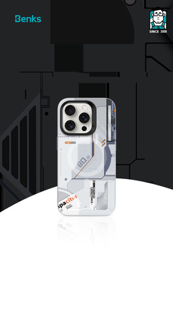 Benks Etui Magnetic Mecha Series do Iphone 14 Pro Max biały