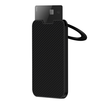 BENKS Portfel MagWallet ArmorGo 600D Stand MagSafe na plecki telefonu 5 kart Carbon Kevlar