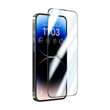Benks Hartowane szkło Glass Warrior HD do iPhone 14 Pro Max czarne – odporne na zarysowania, szkło hartowane premium