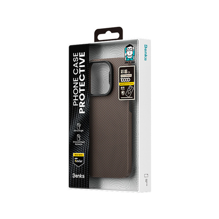 Benks Etui Magnetic Armor Tint Kevlar 1000D (0064) do iPhone 16 Plus Złote
