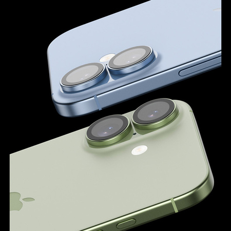 Benks Szkło Hartowane DR Sapphire Lens Protector na aparat do iPhone 17 (obiektyw 2 sztuki) Srebrne