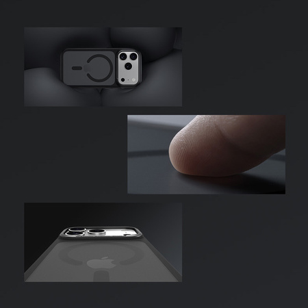 Benks Etui Magnetic Mist Metal Frame (A069) do iPhone 17 Pro Pomarańczowe (Camera Control Button)