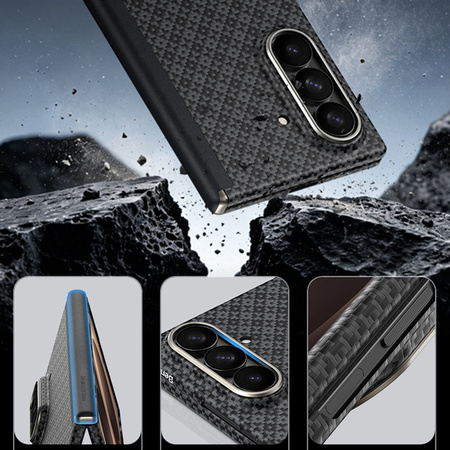 Benks Etui Magnetic Armor Grid Air Grand Combo do Samsung Galaxy Z Fold 8 Ultra Czarne