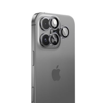 Benks Szkło Hartowane Glass Warrior Lens Protector na aparat do iPhone 16 Pro / 16 Pro Max (3 sztuki) srebrne – szkło hartowane, ochrona obiektywów premium