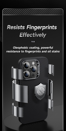 Benks Etui Magnetic Hybrid Armor Pro Kevlar Metal Frame 600D do Iphone 15 Plus czarny