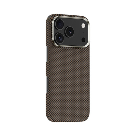 Benks Etui Magnetic Carbon Kevlar Armor Tint 1000D do iPhone 17 Pro Max złote – Ekskluzywne Etui Carbon Kevlarowe z Eleganckim Wykończeniem