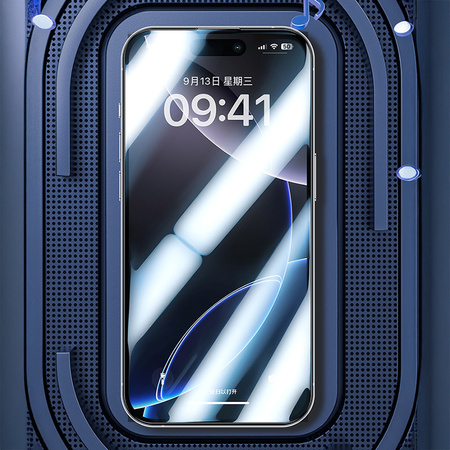 Benks Hartowane szkło Joy Touch Matte do iPhone 17/16 Pro czarne – matowe szkło, redukcja refleksów, ochrona wyświetlacza
