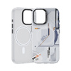 Benks Etui Magnetic Mecha Series do iPhone 16 Plus Białe