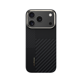 Benks Etui Montage Magnetic Carbon Kevlar Armor Air Metal Frame 600D+1500D do iPhone 17 Pro czarne – Smukłe Etui Carbon Kevlarowe z Ochroną Premium