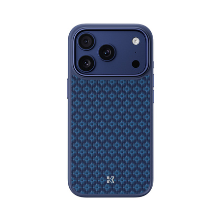 Benks Etui Magnetic Armor Pro Armor Grid Kevlar Metal Frame 600D (YB69) do Iphone 17 Pro niebieskie