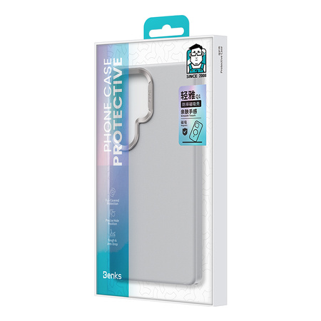 Benks Etui Magnetic Vita Pro Silicone do Samsung Galaxy S25 Ultra Szare