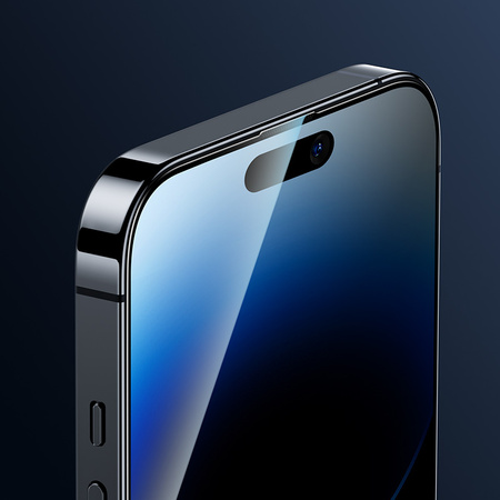 Benks Hartowane szkło Glass Warrior Sapphire do iPhone 14 Pro czarne – szkło ochronne premium z powłoką sapphire