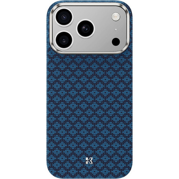 Benks Etui Magnetic Armor Air Armor Grid Kevlar Metal Frame 600D do iPhone 18 Pro / 17 Pro niebieskie – wytrzymałe etui z włóknem Kevlar® i pełną ochroną MagSafe