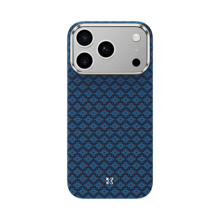 Benks Etui Magnetic Armor Air Armor Grid Kevlar Metal Frame 600D (0069) do iPhone 17 Pro Niebieskie