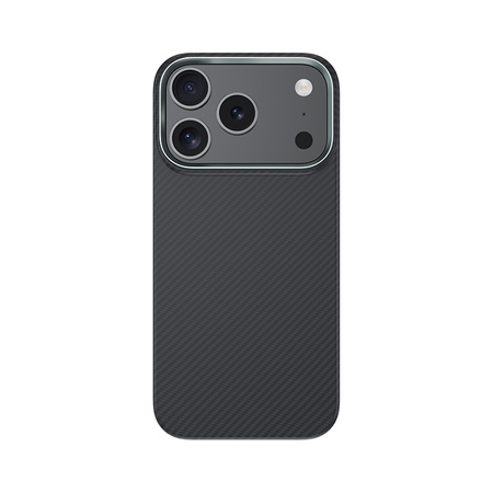 Benks Etui Magnetic Carbon Kevlar Armor Air Metal Frame 600D do iPhone 17 Pro Max czarne – Pancerne Etui Carbon Kevlarowe z Ramką Metalową i MagSafe