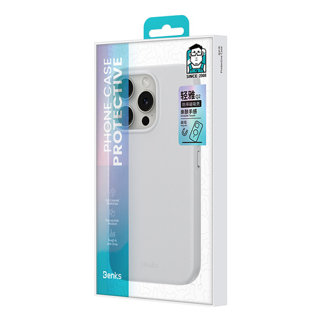 Benks Etui Magnetic Vita Pro Silicone do iPhone 16 Pro Max Szare