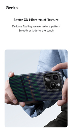 Benks Etui Magnetic Armor Air Aurora Kevlar 600D do Iphone 16 Pro Max