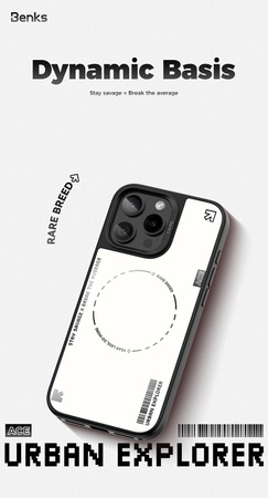 Benks Etui Dynamic Minimalist do iPhone 16 Pro Max Białe