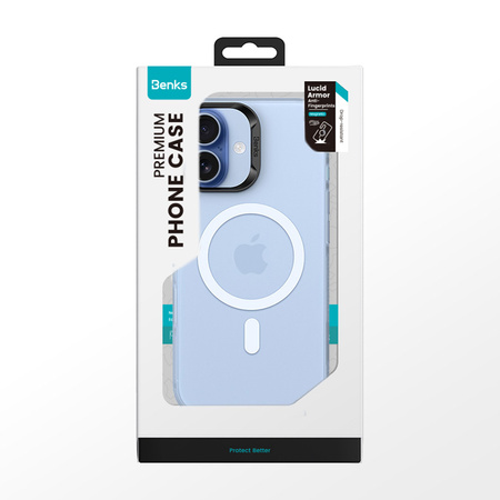 Benks Etui Magnetic Lucid Armor (C068) do Iphone 17 Air niebieski (Camera Control Button)