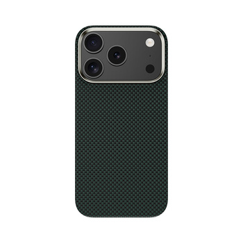 Benks Etui Magnetic Carbon Kevlar Armor Tint 1000D do iPhone 17 Pro zielone – Stylowe Etui Carbon Kevlarowe z Ochroną i Premium Wykończeniem