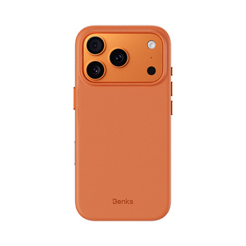 Benks Etui Magnetic Vita Pro Silicone (A070) do Iphone 17 Pro Max pomarańczowy (Camera Control Button)