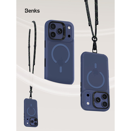 Benks Etui Magnetic Lucid Armor (C069) do Iphone 17 Pro pomarańczowy (Camera Control Button)