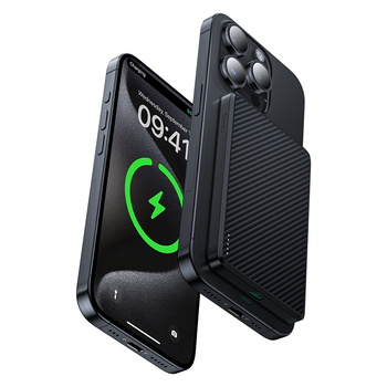 Benks Powerbank MagSafe Carbon Mini magnetyczny indukcyjny 5000mAh 22,5W szybkie ładowanie przenośny do telefonu