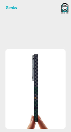 Benks Etui do Samsung Galaxy S26 Ultra Carbon Kevlar Armor Air Aurora z MagSafe