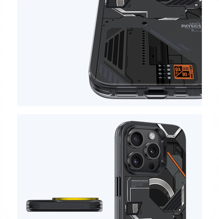 Benks Etui Magnetic Mecha Series do iPhone 16 Plus Czarne