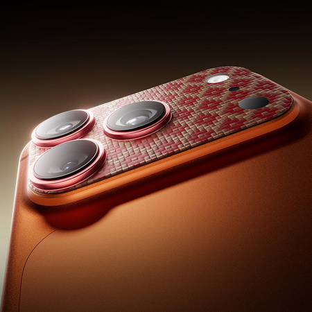 Benks Hartowane szkło Armor Warrior Lens (OR69) do Iphone 17 Pro ArmorGrid pomarańczowy (wyspa)