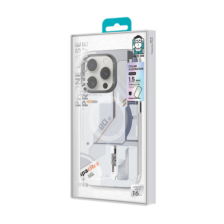 Benks Etui Magnetic Mecha Series do iPhone 16 Plus Białe