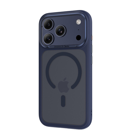Benks Etui Magnetic Mist Metal Frame (A069) do iPhone 17 Pro Niebieskie (Camera Control Button)