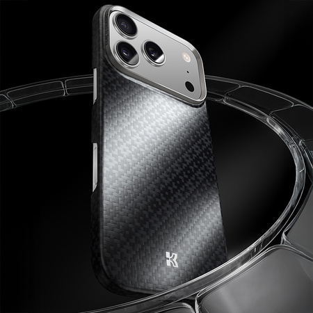 Benks Etui Magnetic Armor Air Armor Grid Kevlar Metal Frame 600D (B068) do iPhone 17 Air Czarne