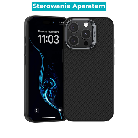 Benks Etui Carbon Kevlar Armor Pro MagSafe do iPhone 16 Pro plecki pokrowiec ochrona Camera Control sterowanie aparatem